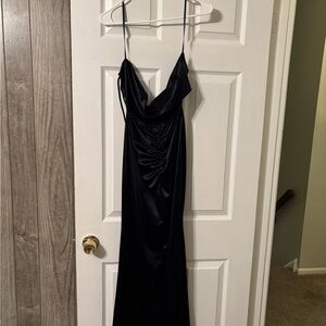 Elegant navy blue Evening Gown